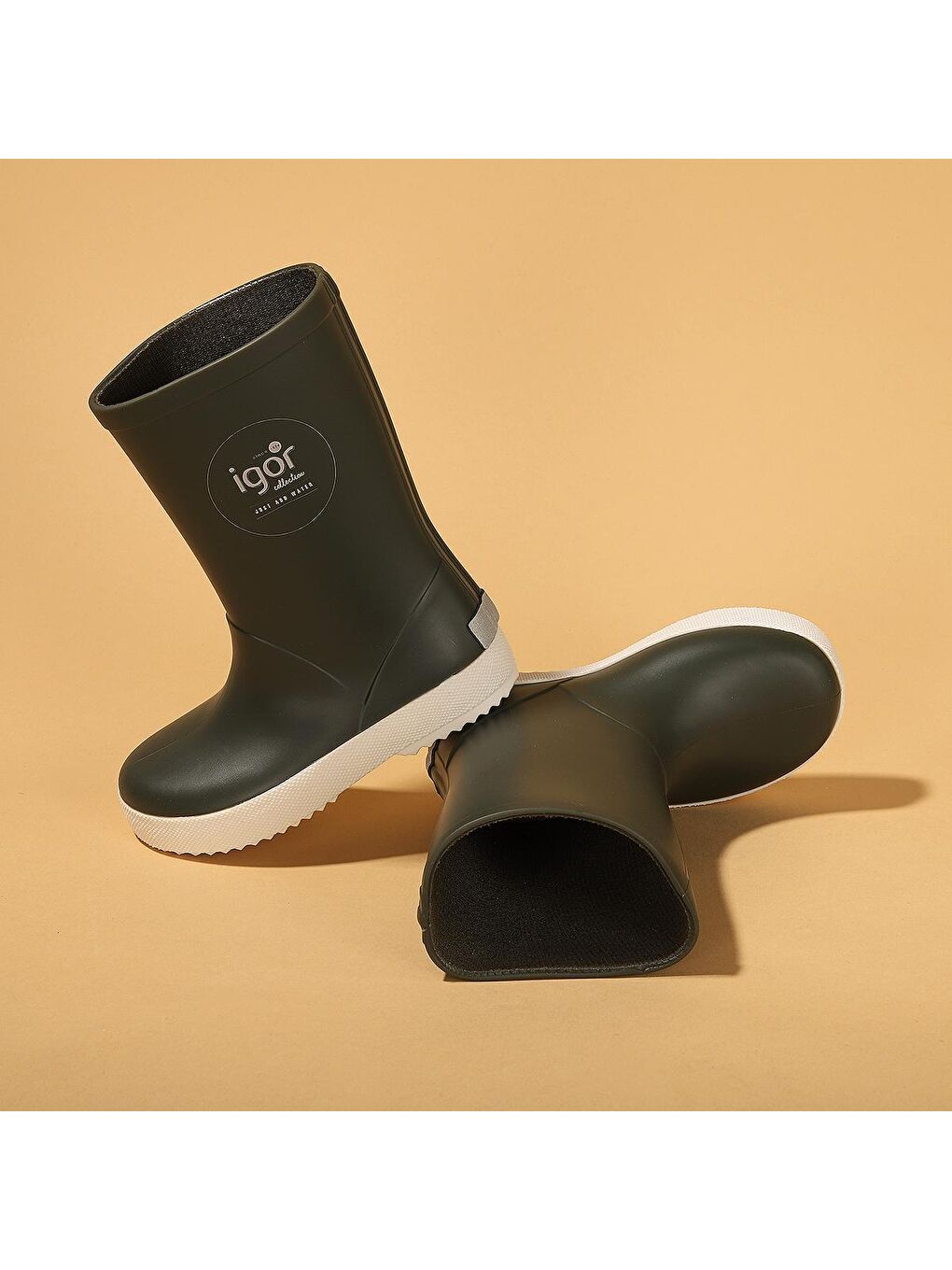 Haki Splash Nautico Erkek/Kız Çocuk Su Geçirmez Yağmur Kar Çizmesi W10107-1