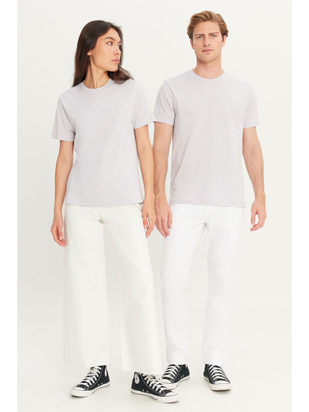 Erkek Lila Slim Fit Dar Kesim %100 Pamuk Bisiklet Yaka Kısa Kollu Tişört-4