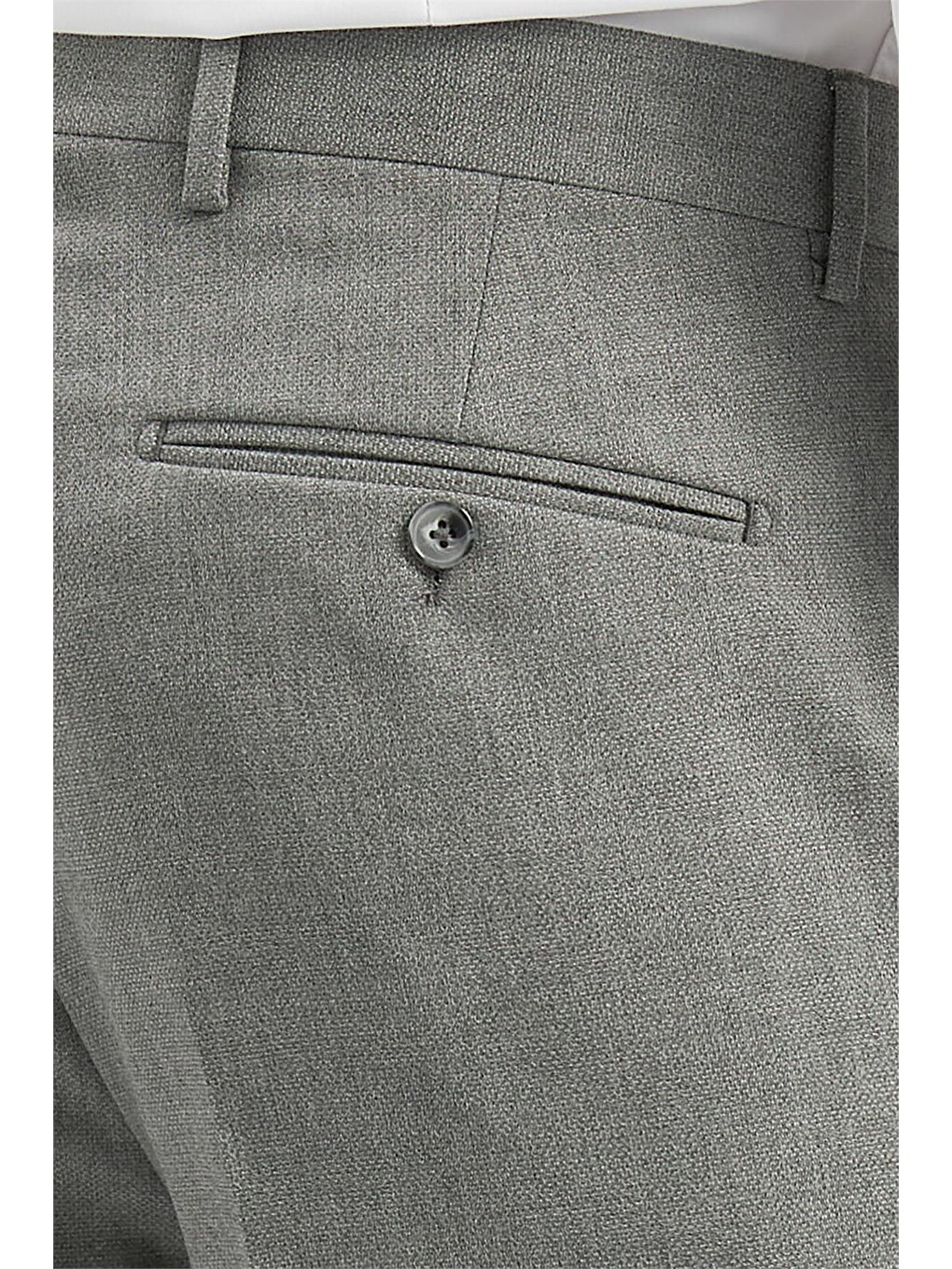 Gri Füme Esnek Yandan Cepli Slim Fit Classic Erkek Pantolon 1003240165-5