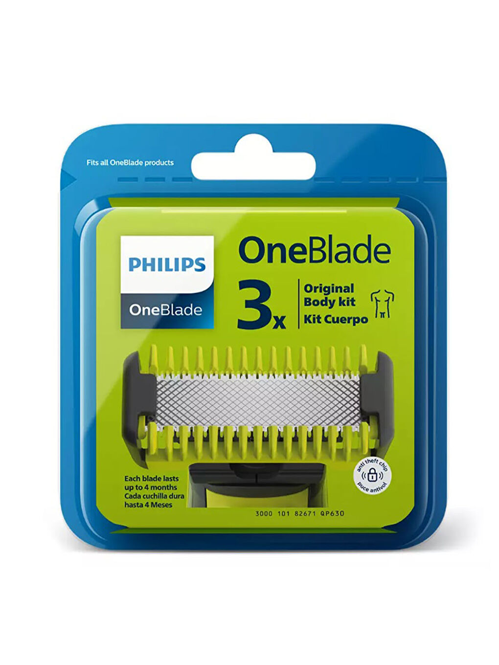 Philips Limon Yeşili QP630/51 OneBlade Yedek Bıçak - 5