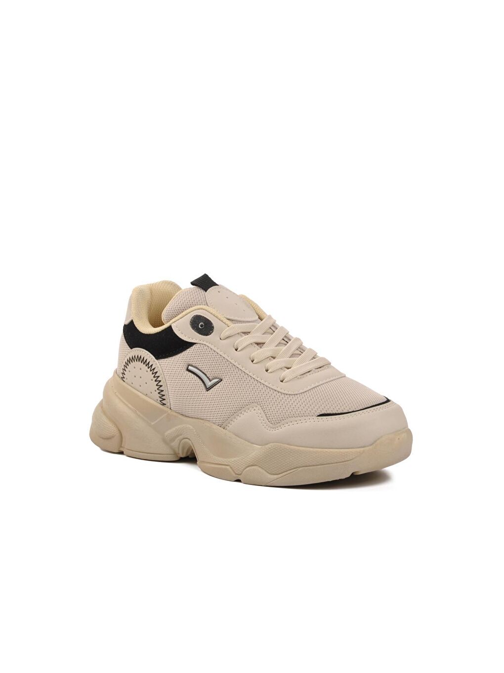 Bej 7086 Kum Kadın Spor Ayakkabı-2