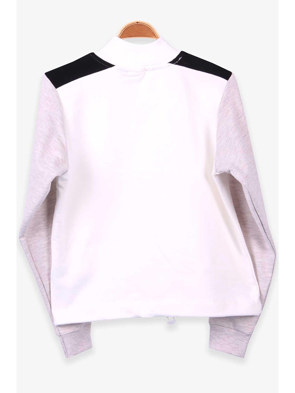 Breeze Ekru Kız Çocuk Sweatshirt Baskılı Fermuarlı Ekru (9-10 Yaş) - 1