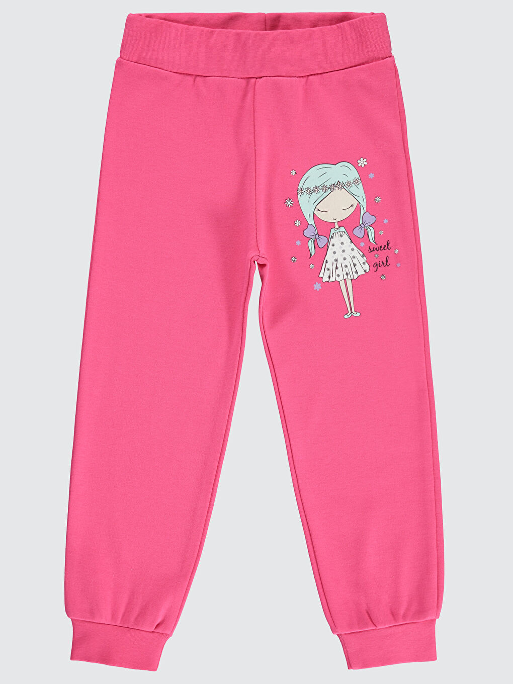 Girls Kız Çocuk Eşofman Altı 2-5 Yaş Pembe Sıklamen