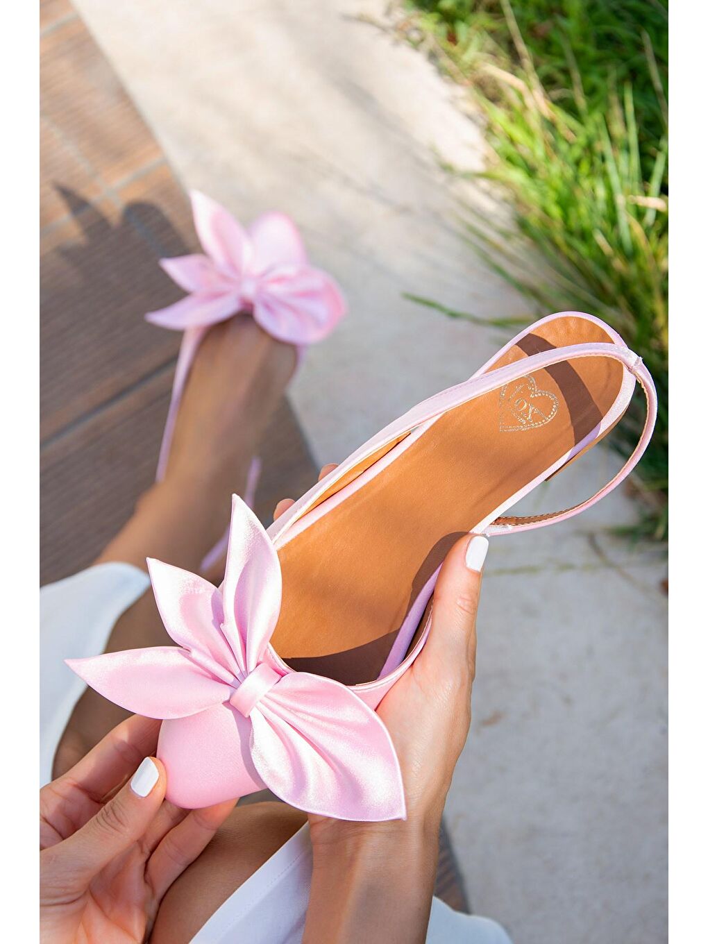 Fox Shoes Pembe H726809004 Pudra Kadın Babet - 1