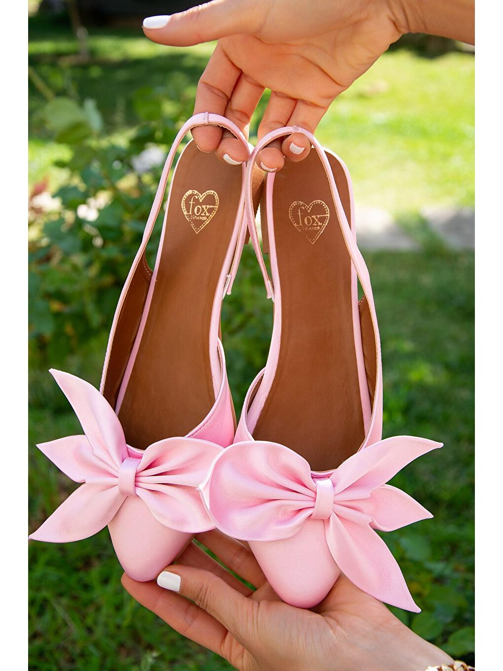 Fox Shoes Pembe H726809004 Pudra Kadın Babet - 2