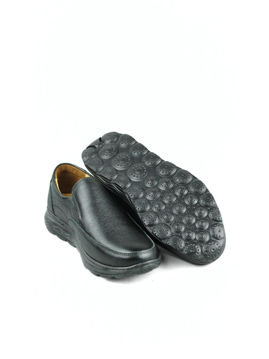 Kışlık Günlük Hakiki Deri Casual Rahat Klasik Siyah Spor Erkek Ayakkabı-2