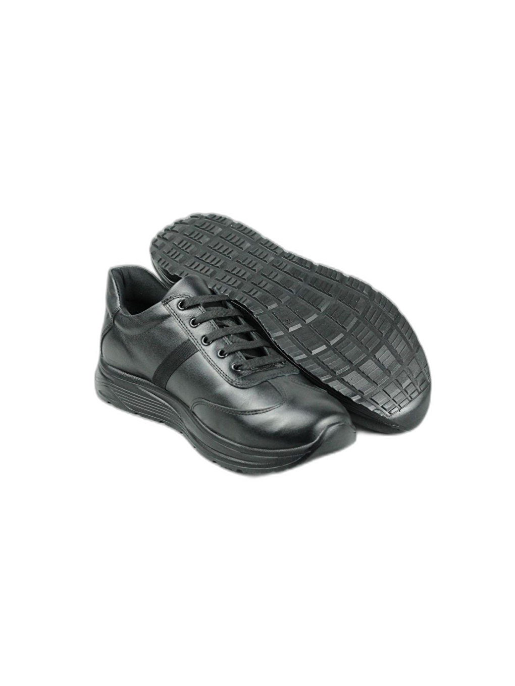 Kışlık Günlük Hakiki Deri Casual Rahat Klasik Siyah Spor Erkek Ayakkabı Konfor Taban-2