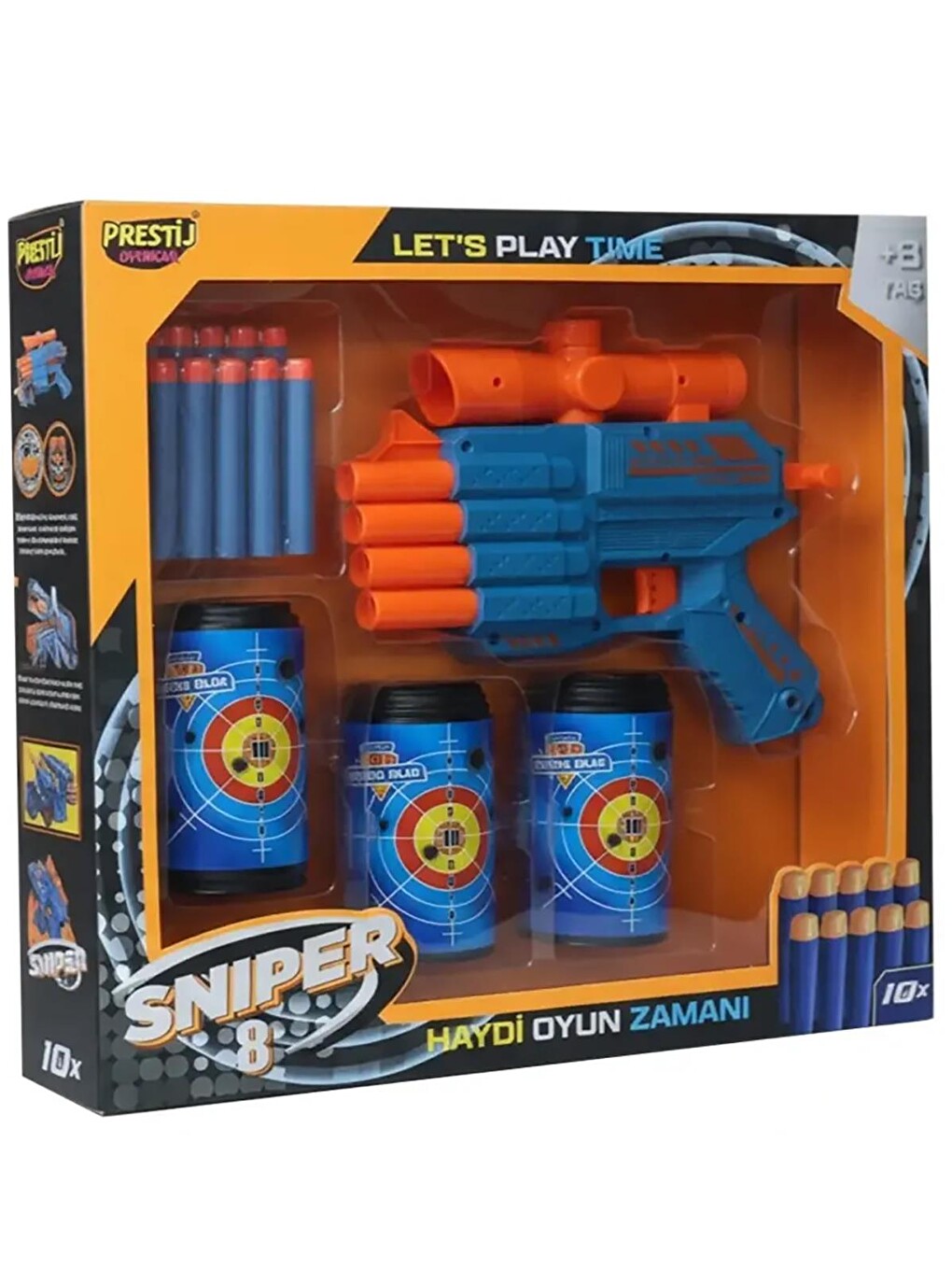 Kut.3-hedefli Snıper-8 Dart Atıcı - Standart Standart-1