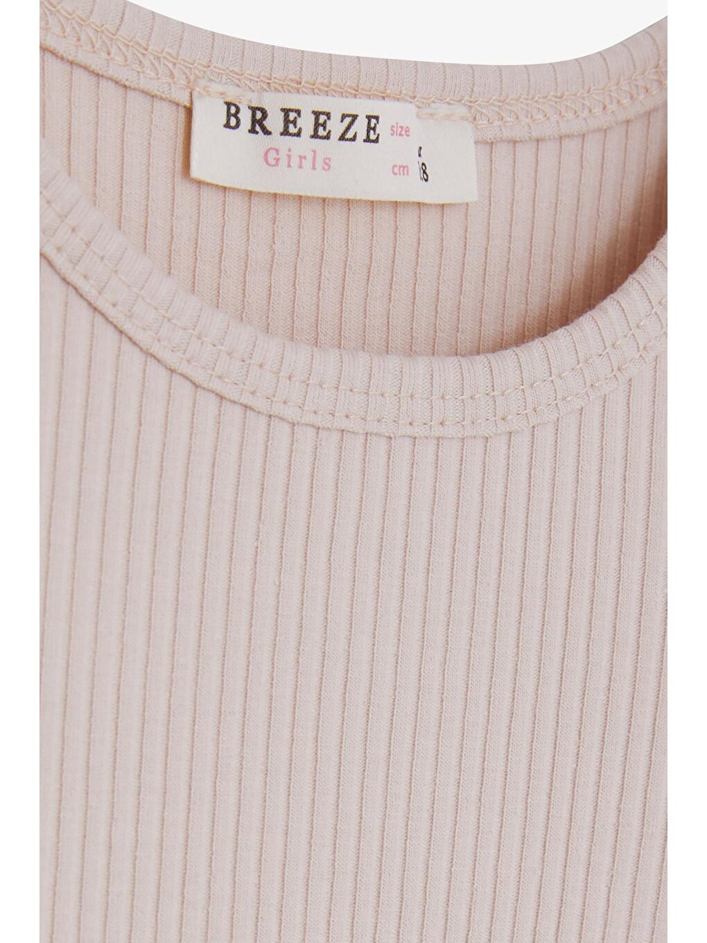 Kız Çocuk Uzun Kollu Bluz Fırfırlı Bej (8-14 Yaş)-2