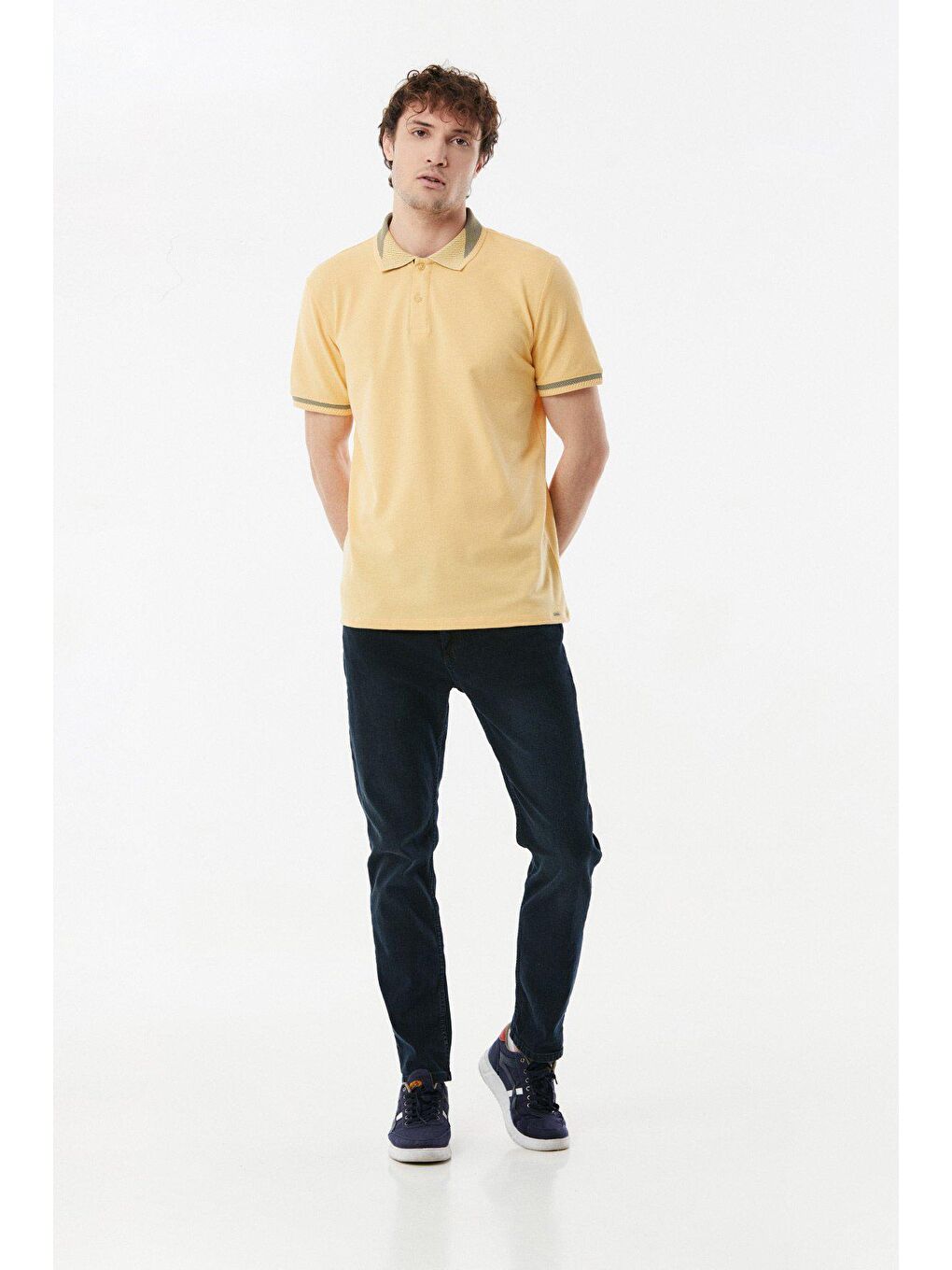 Mavi Taşlamalı Slim Fit Jean