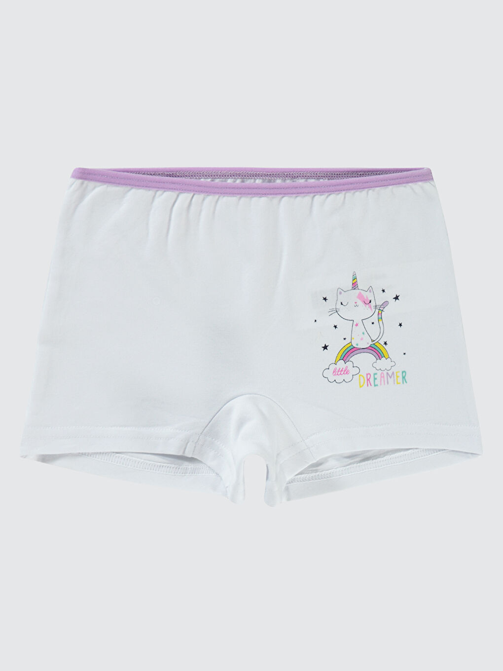 Civil Beyaz Kız Çocuk 2'li Boxer 2-10 Yaş Lila - 2