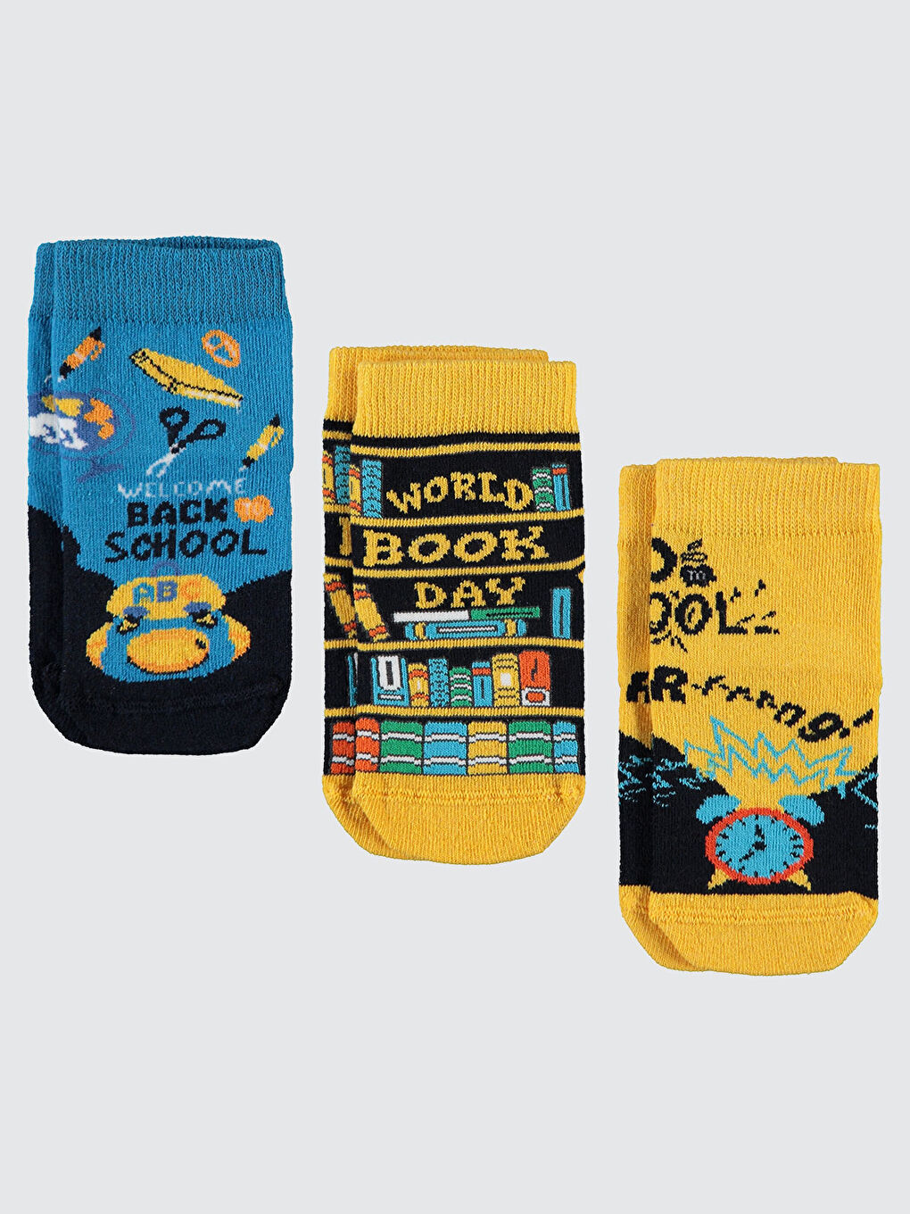 Civil Sari Socks Erkek Çocuk Çorap 3-11 Yaş Sarı
