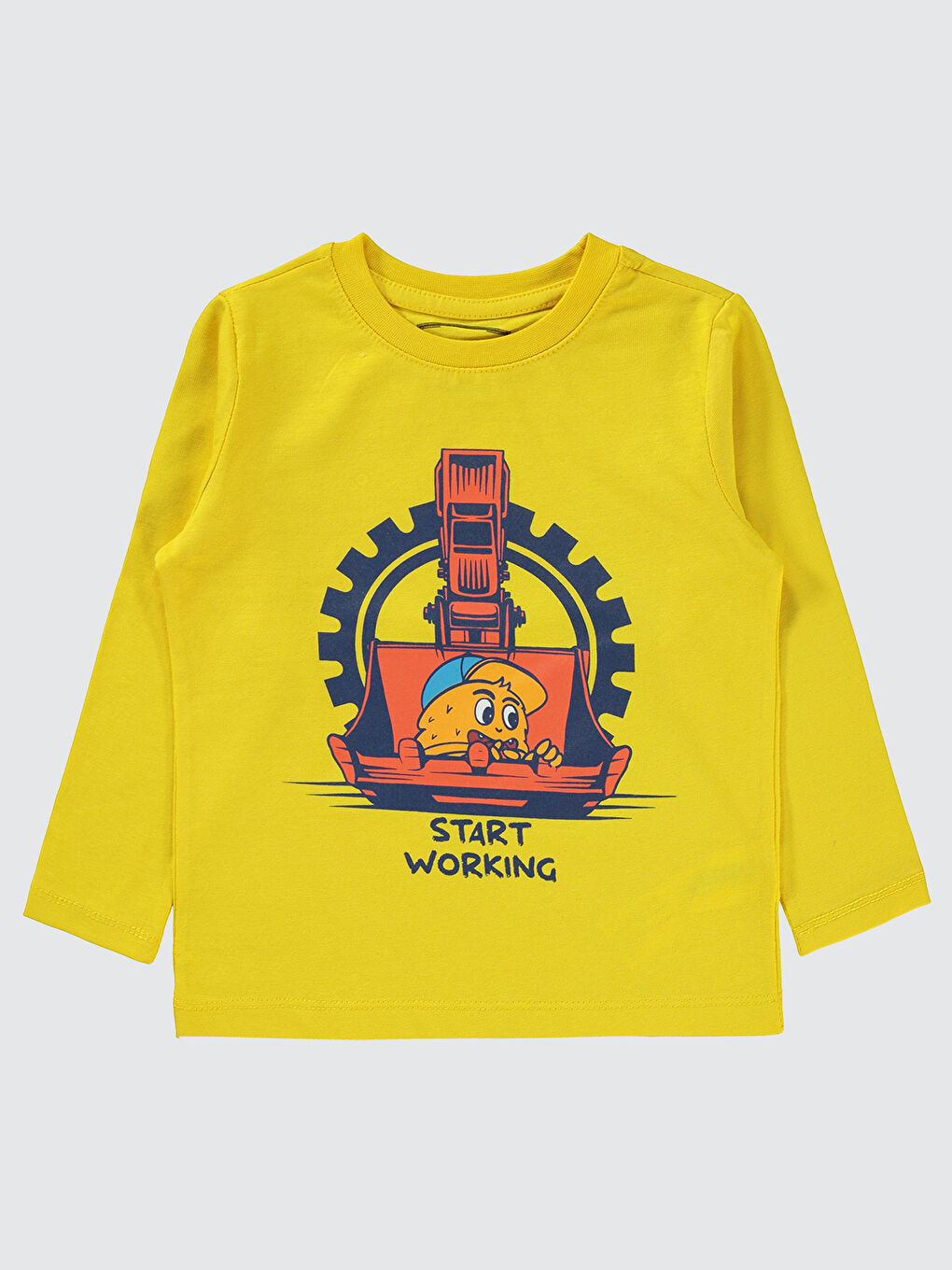 Boys Erkek Çocuk Sweatshirt 2-5 Yaş Sarı