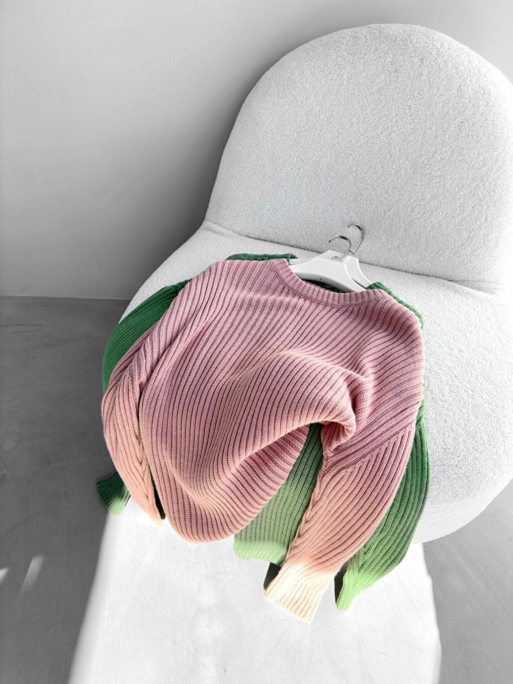 Erkek Regular Fit Kazak Pembe-2