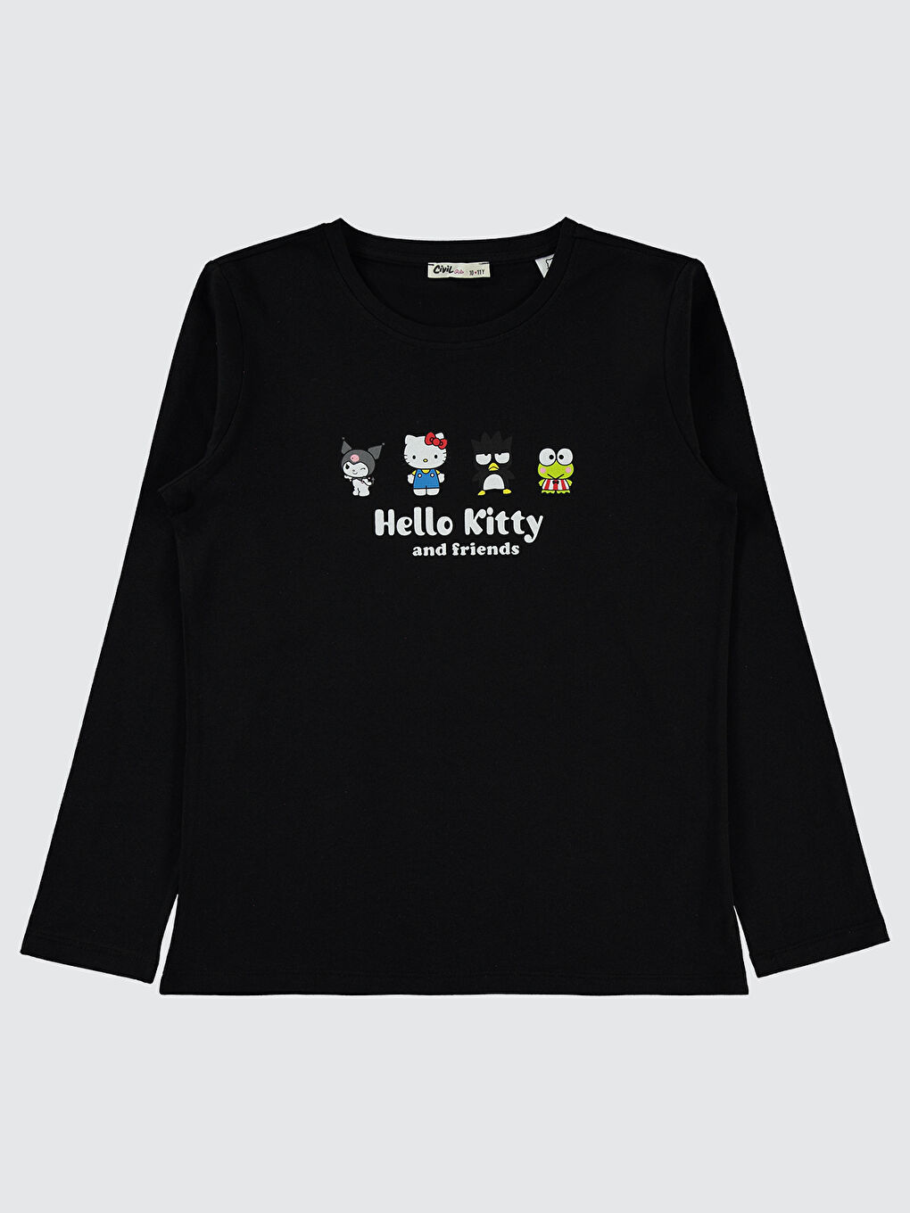Girls Kız Çocuk Sweatshirt 10-13 Yaş Siyah
