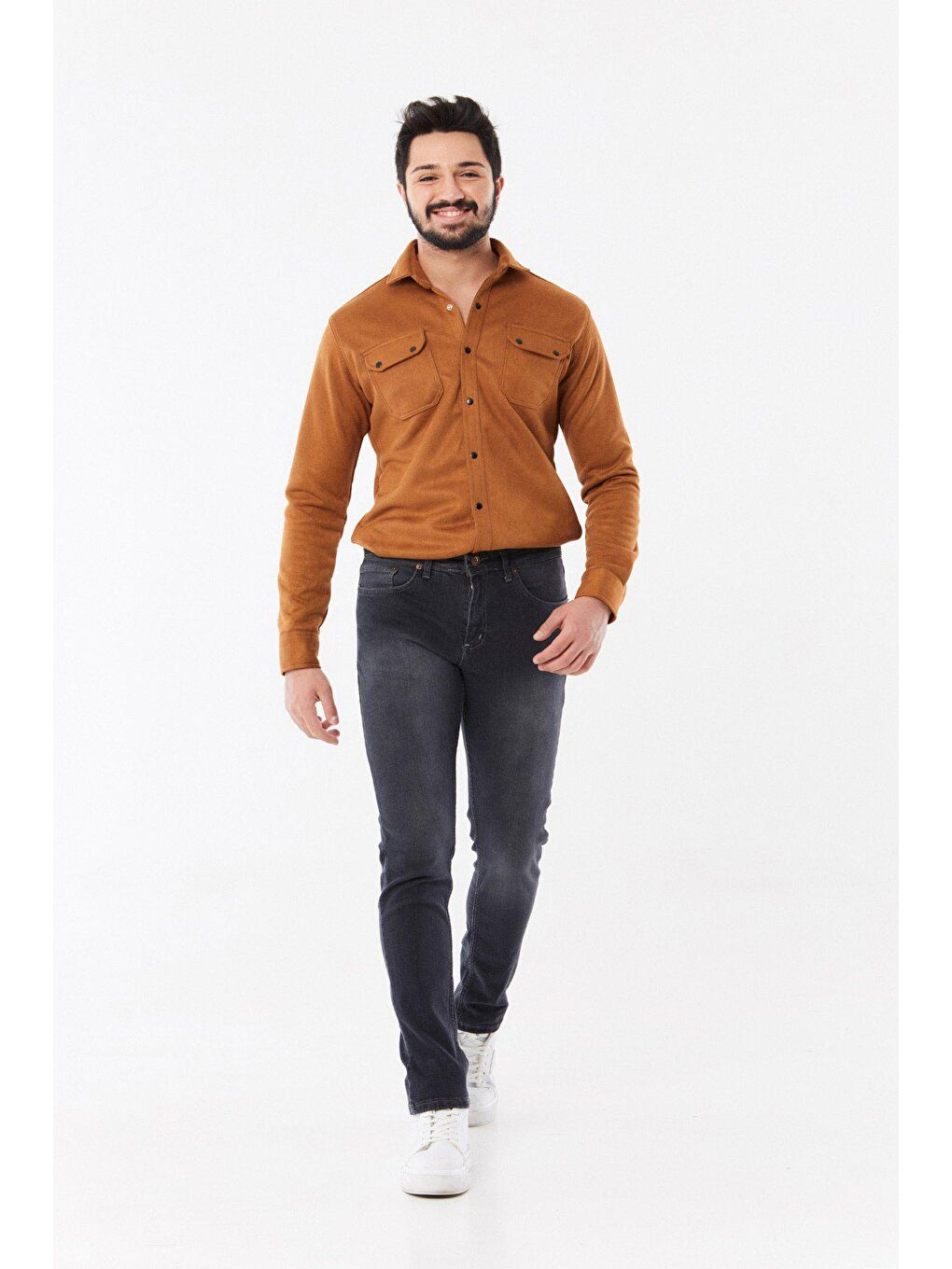 Fullamoda Antrasit Slim Fit Jean Pantolon