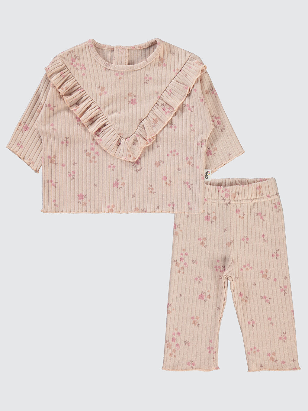Pembe Kız Bebek Takım 6-18 Ay Pudra