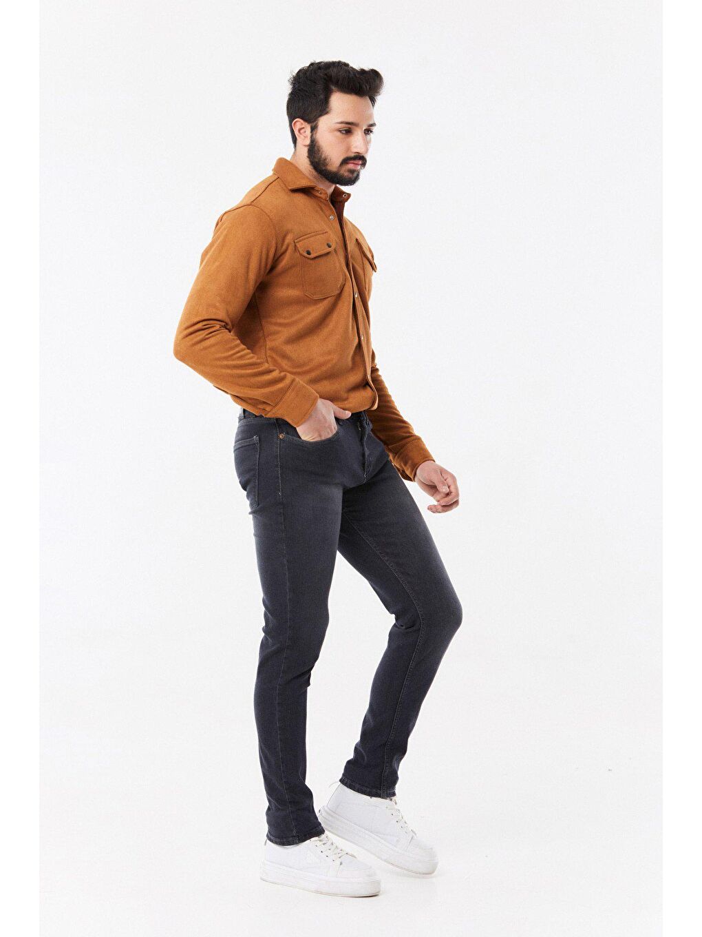 Fullamoda Antrasit Slim Fit Jean Pantolon - 1