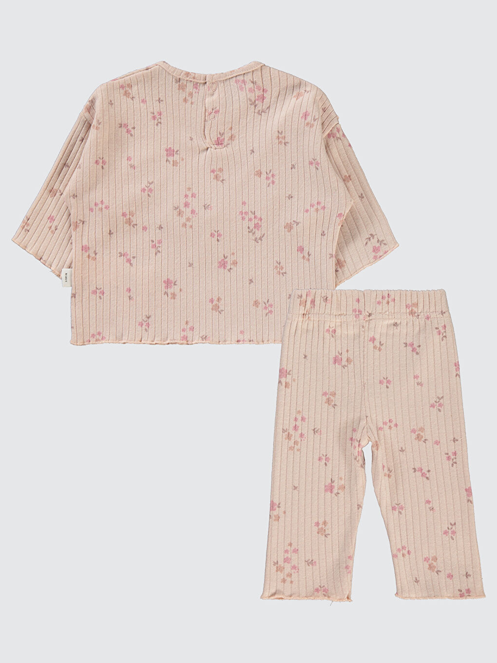 Pembe Kız Bebek Takım 6-18 Ay Pudra-1