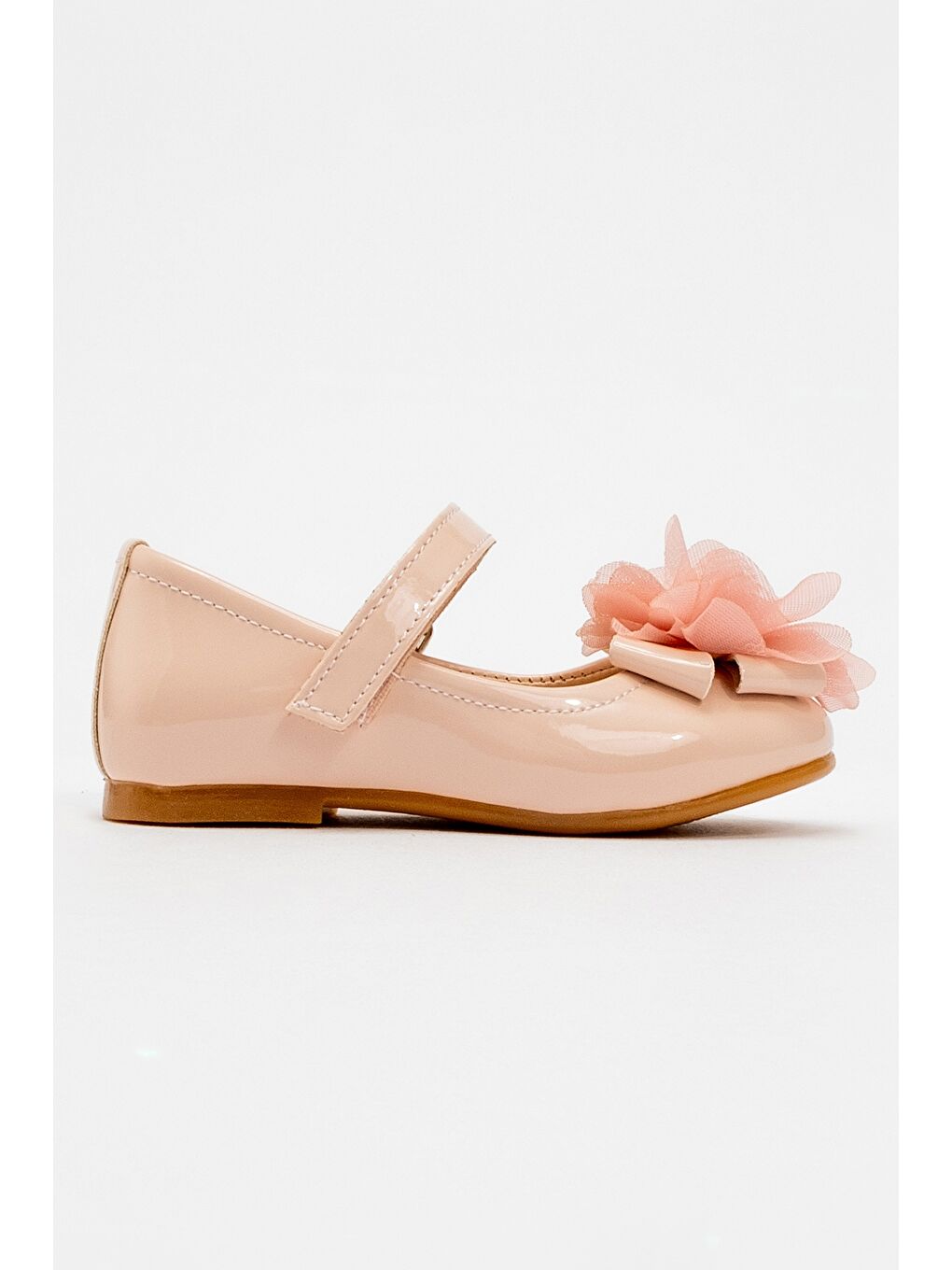 Pembe Kız Çocuk Pudra Fashion Babet-3