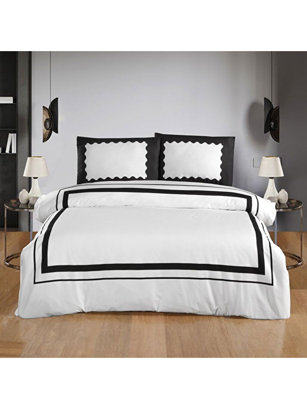 Soft Blanco Çift Kişilik Nevresim Takımı - Beyaz-4