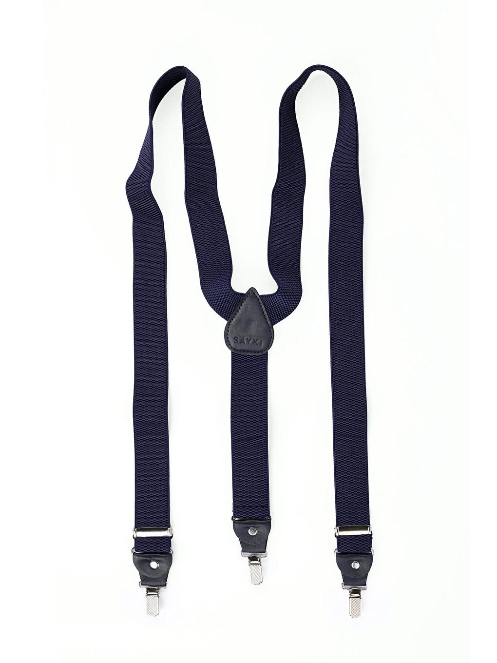Lacivert Petek Desenli Pantolon Askısı-1