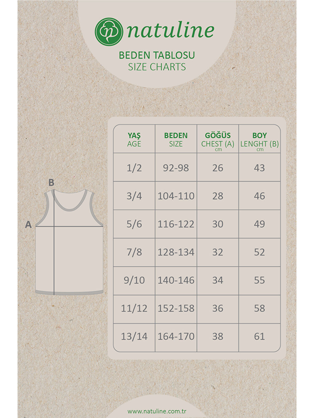 Karışık Erkek Çocuk Ribana Renkli Atlet  6 ' lı Paket 2005-6-5