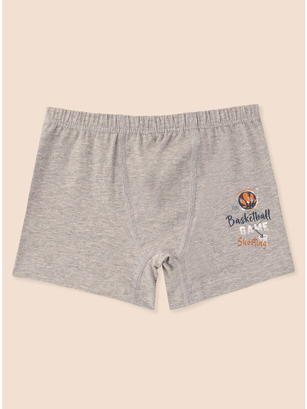 Mavi Erkek Çocuk Organik Pamuklu Elastanlı Boxer Basketball Game 3 lü Paket-3