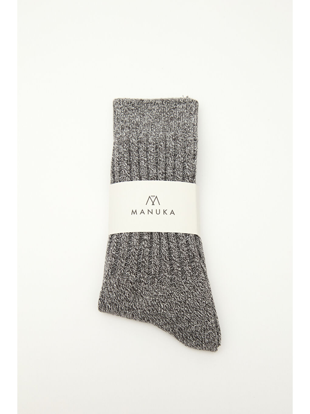 Kalın Fitilli Çorap Gri-3