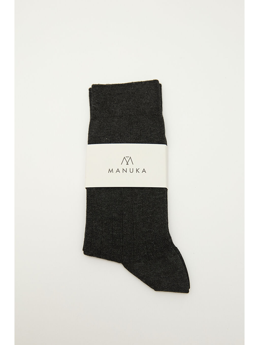 Klasik Fitilli Çorap Antrasit-1