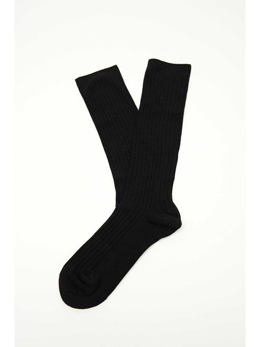 Fitilli Uzun Çorap Siyah
