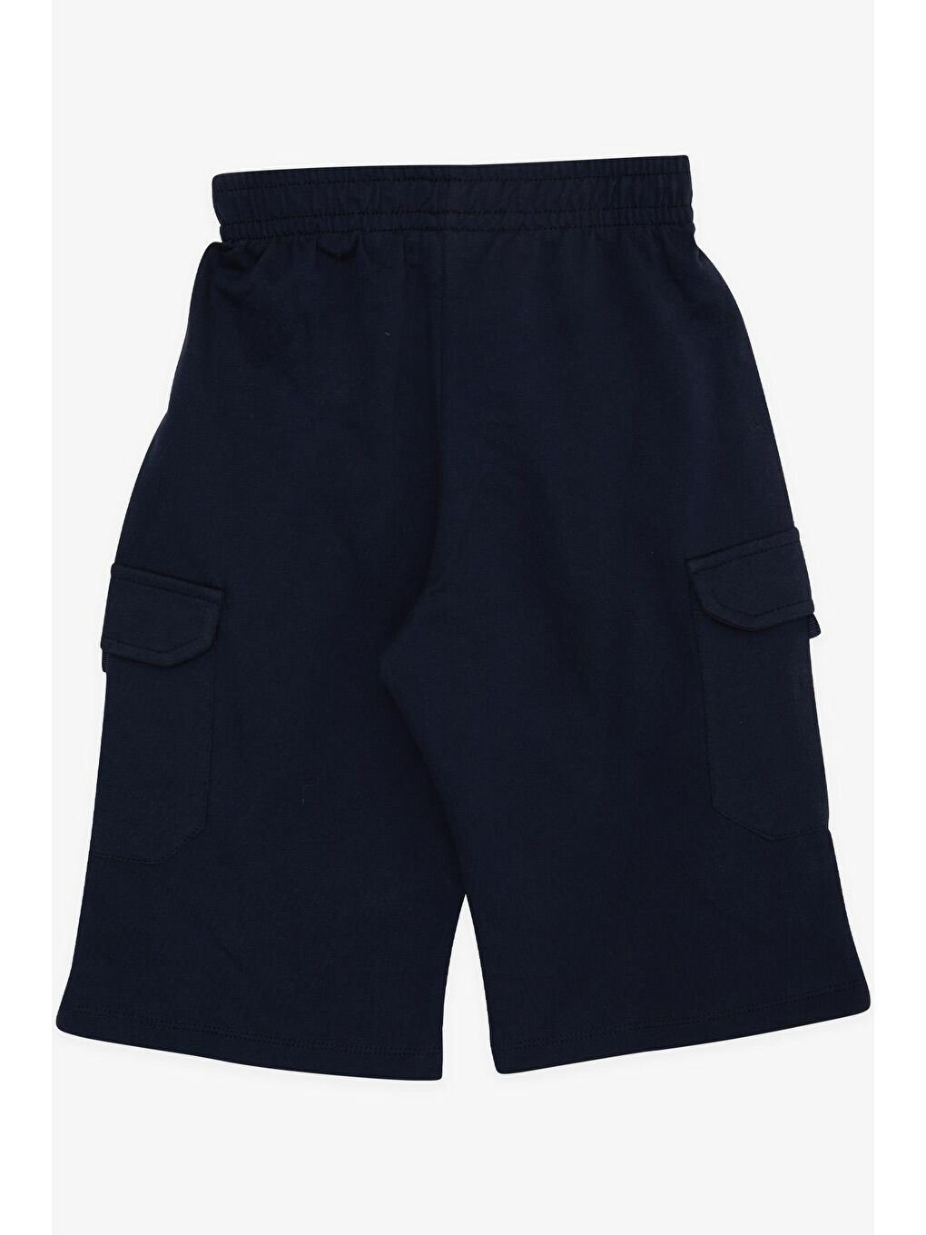 Erkek Çocuk Kapri Kargo Cepli Bağcık Aksesuarlı Lacivert (8-12 Yaş)-1