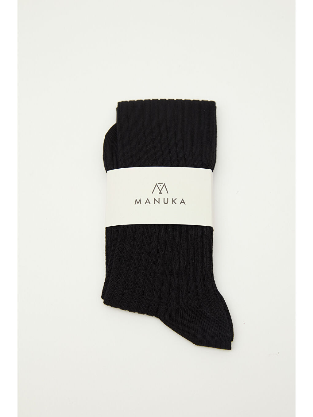 Fitilli Uzun Çorap Siyah-1