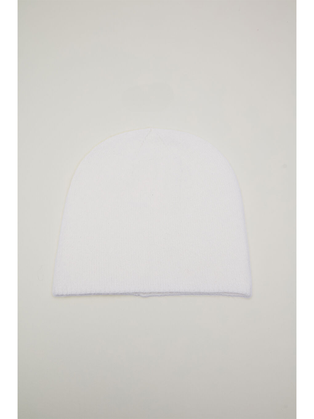 İnce Örgü Bere Ekru-3