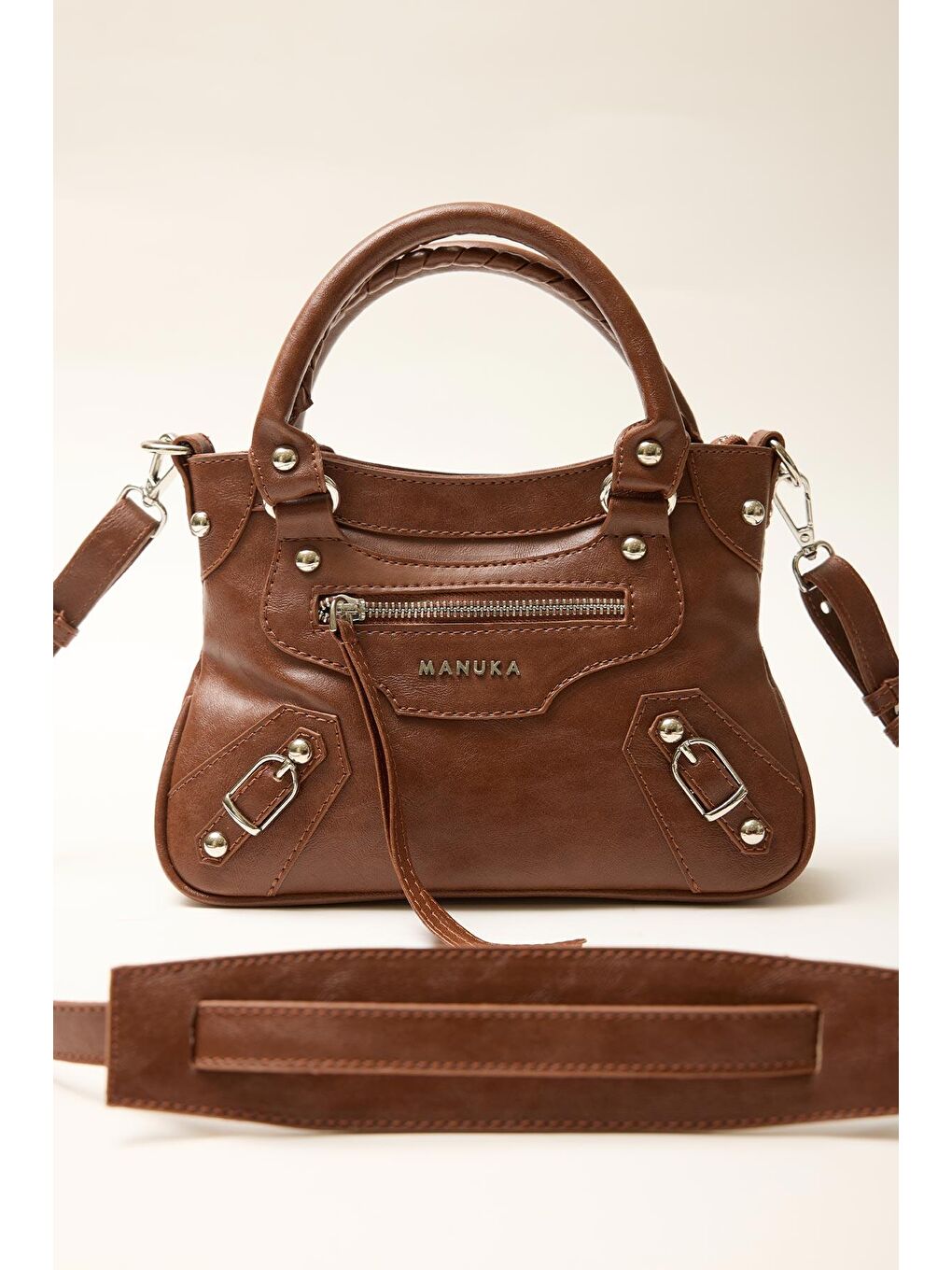 Woody Deri Çanta Kahverengi-2