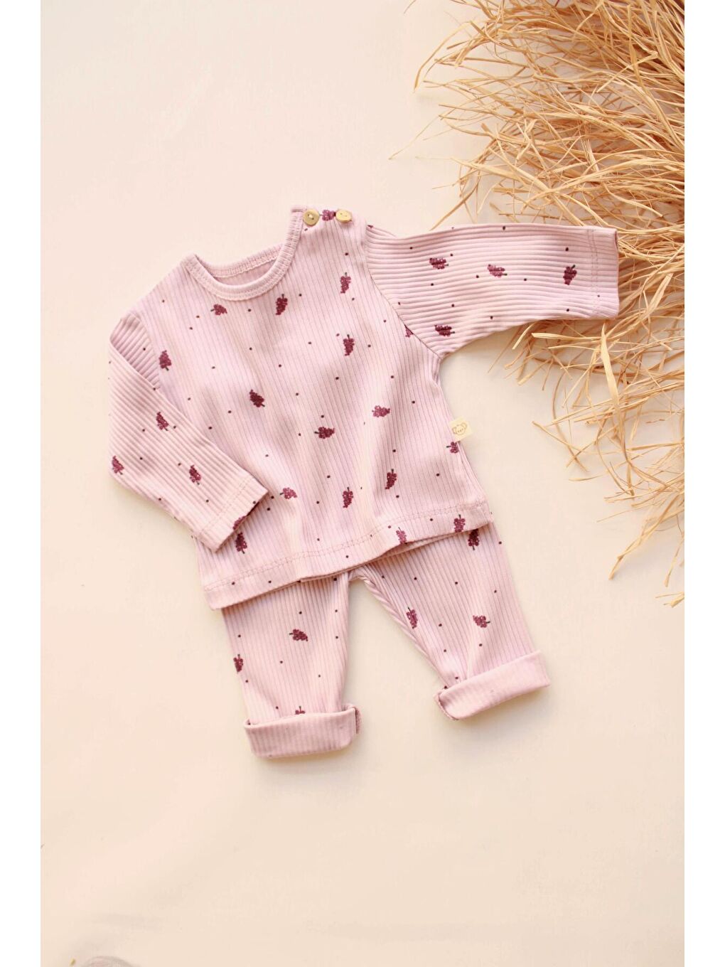 Lila Grape Bebek Alt Üst Takım-7