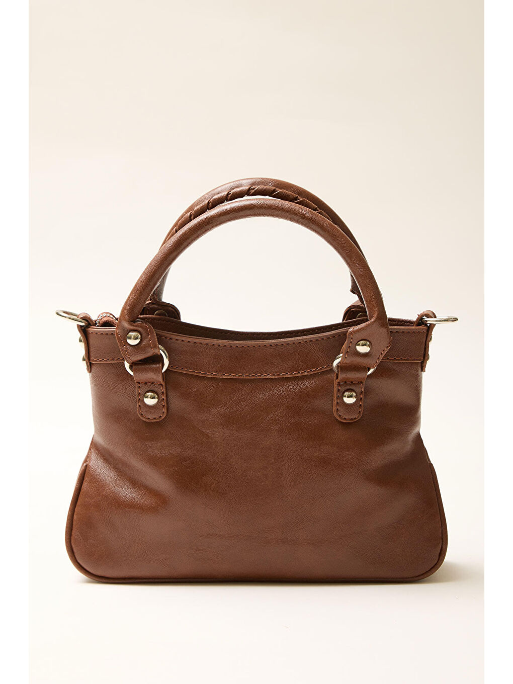 Woody Deri Çanta Kahverengi-5