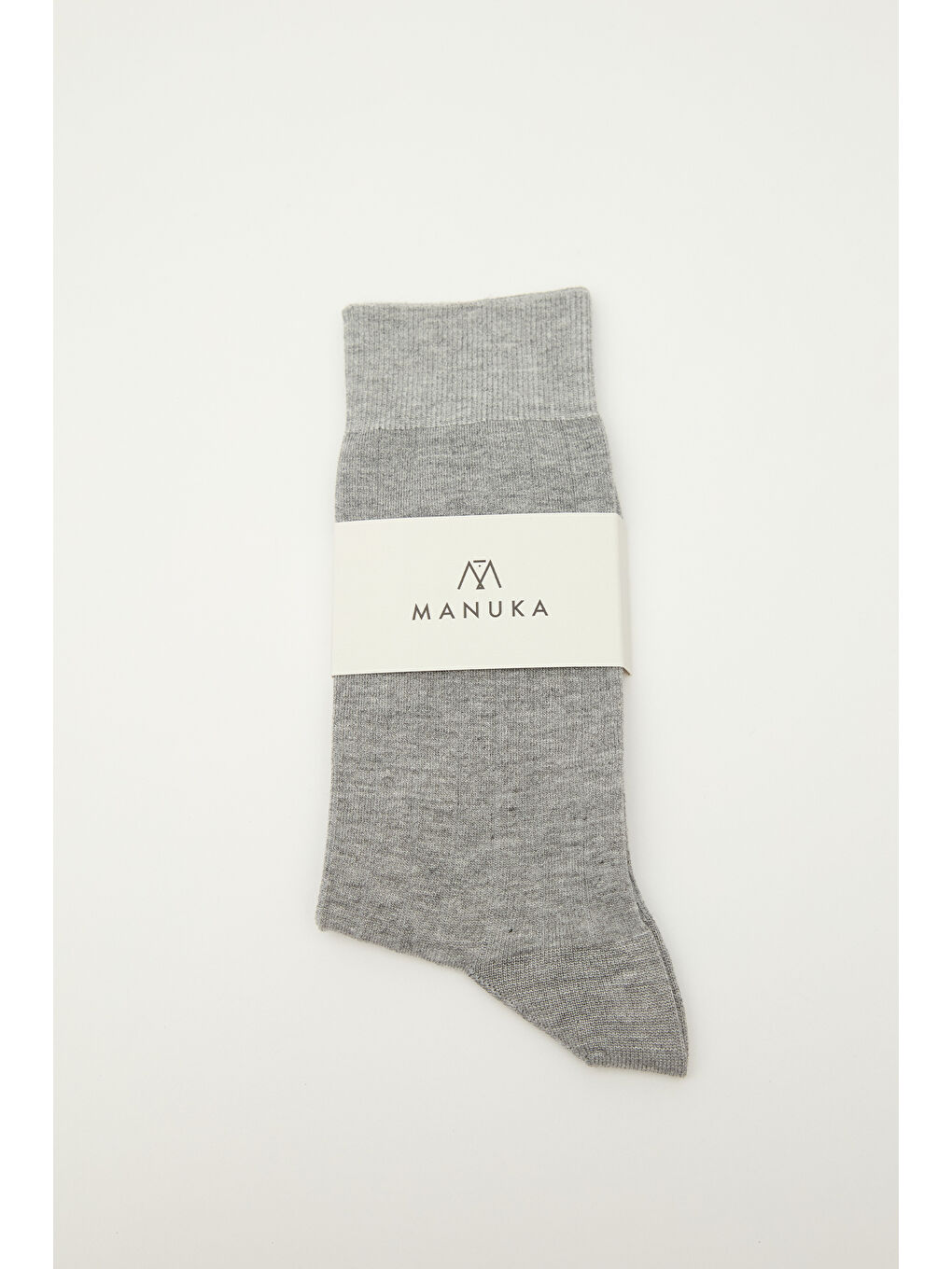 Klasik Fitilli Çorap Gri-3