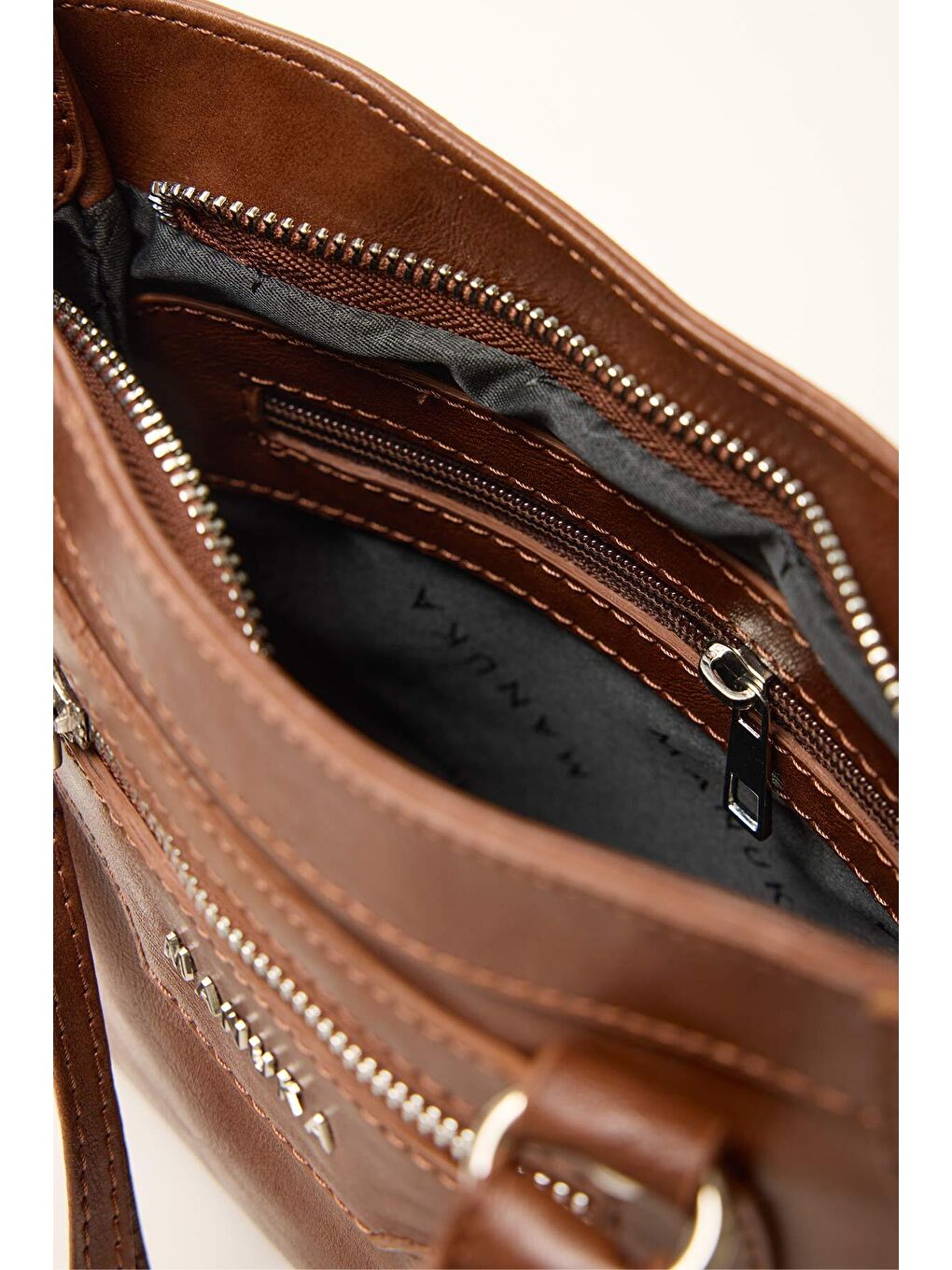 Woody Deri Çanta Kahverengi-6