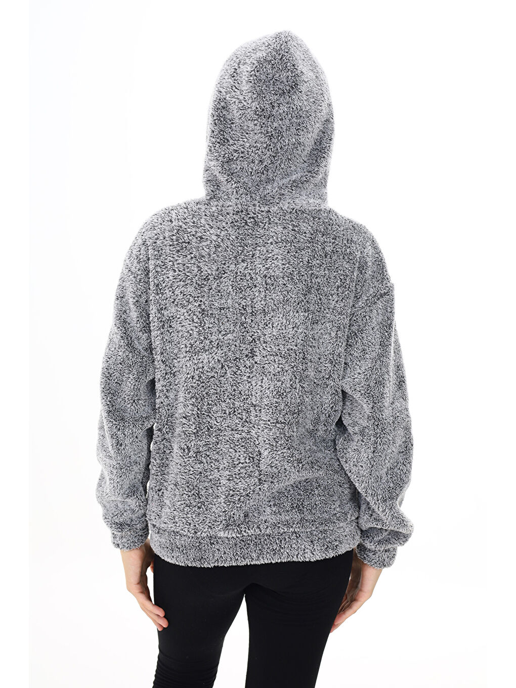 Gri Kız Çocuk Welsoft Pelüş Ceket 7  13 Yaş Lx280-4