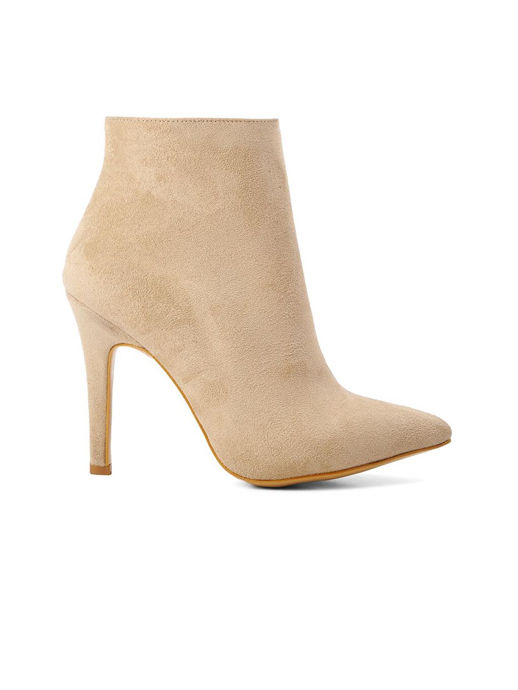 Bej K1041 Ten Süet İçi Polarlı Kadın Topuklu Bot