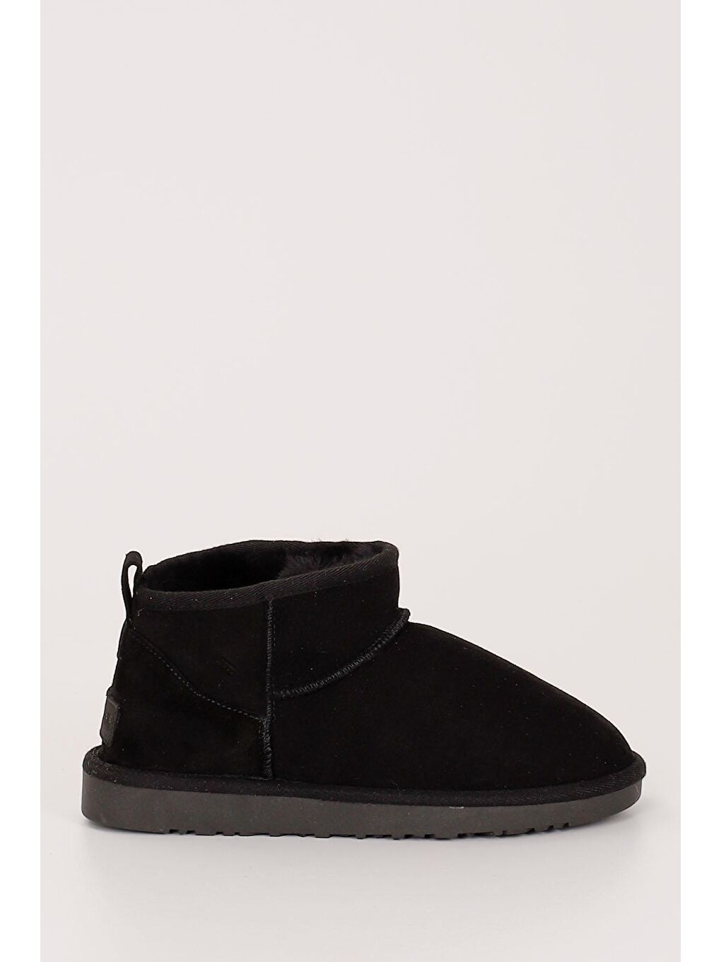 Siyah SİYAH  Hakiki Post Mini Kadın Kürklü Bot 34011-3