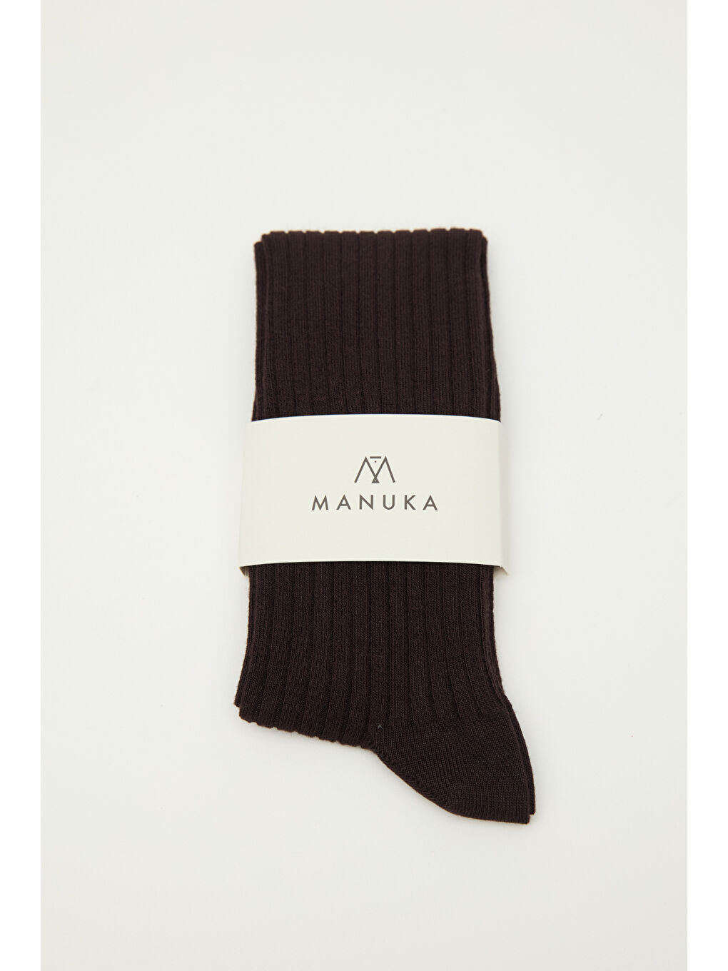 Karışık Fitilli Uzun Çorap Acı Kahve-4