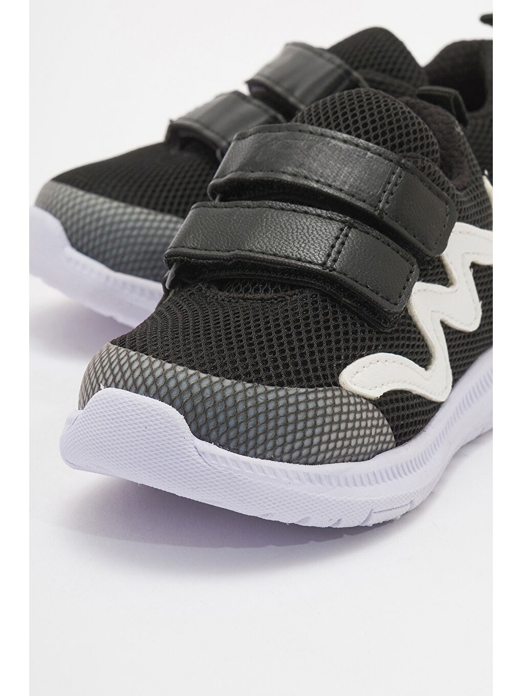 Unisex Çocuk Siyah Günlük İlk Adım Spor Ayakkabı-1