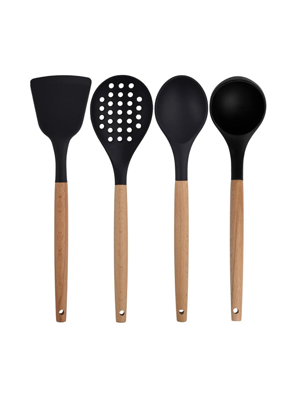 Siyah Bambu Silikon Servis Seti 8 Adet-2