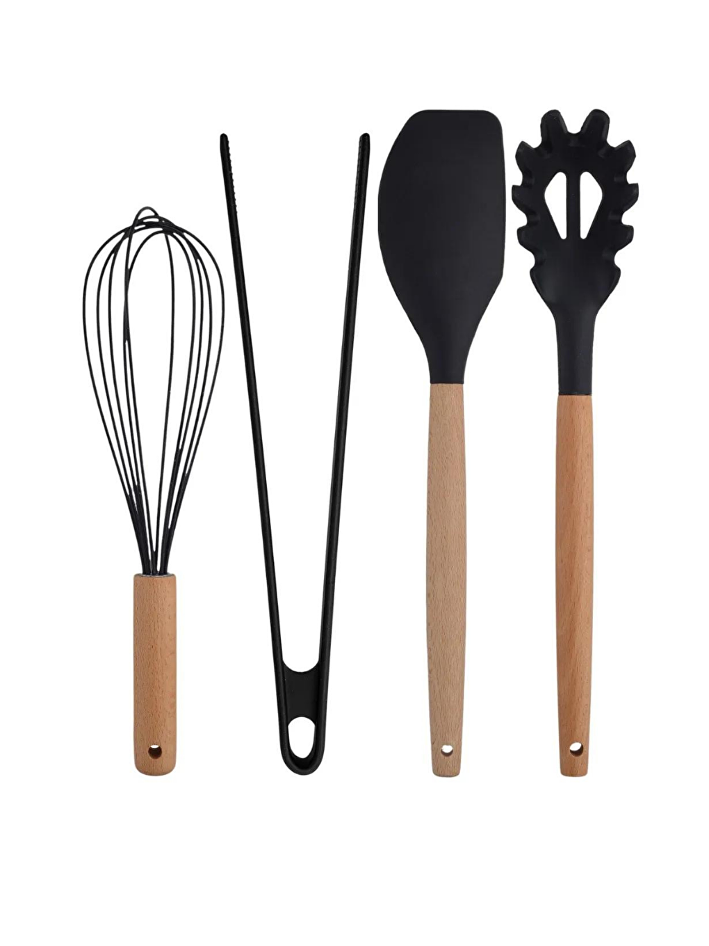 Siyah Bambu Silikon Servis Seti 8 Adet-3