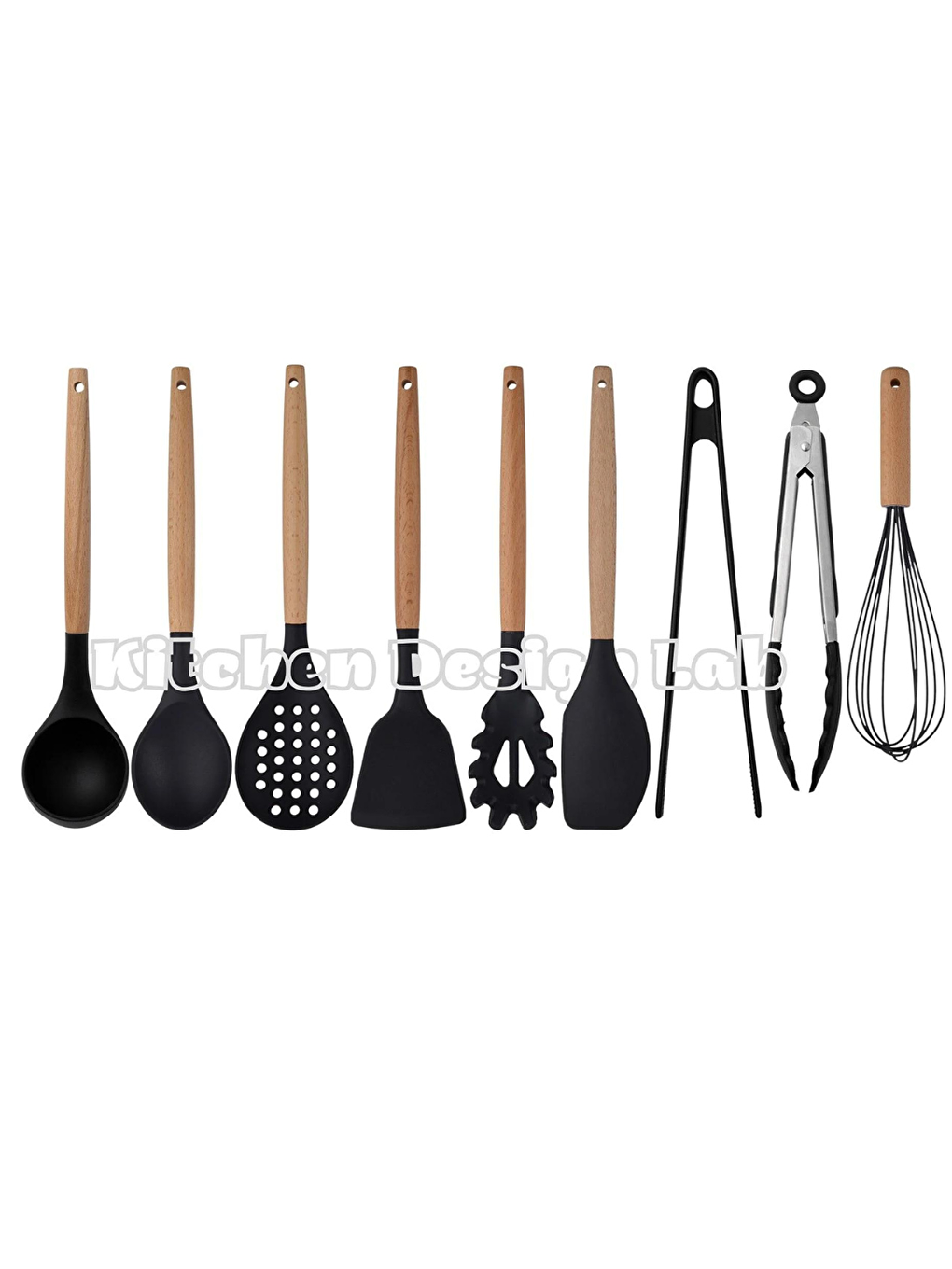 Siyah Bambu Silikon Servis Setş9 Adet-1