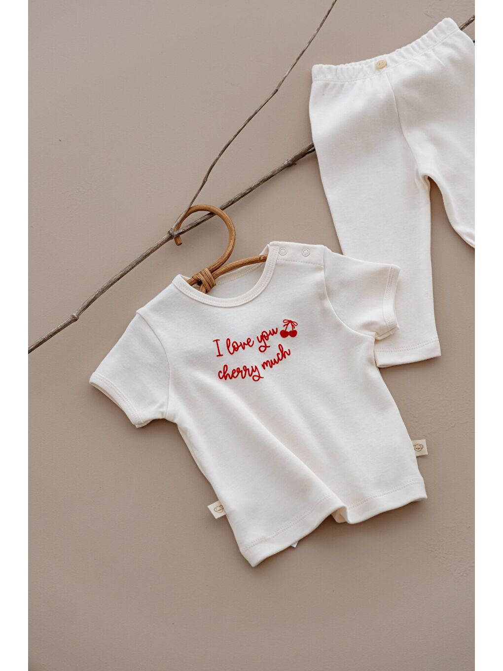 Ekru Kiraz Serisi 3lü Set-7