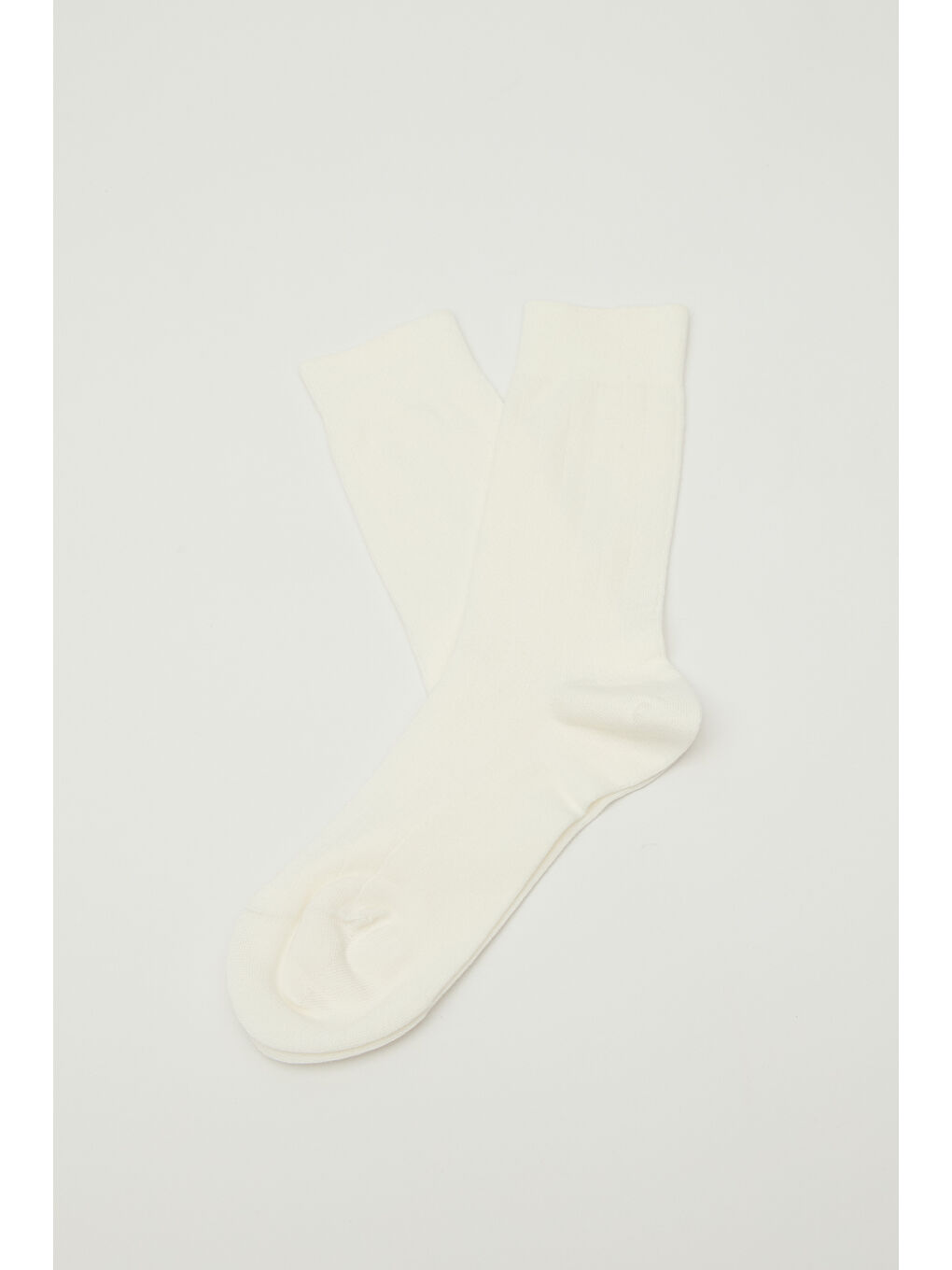 Klasik Fitilli Çorap Ekru-2