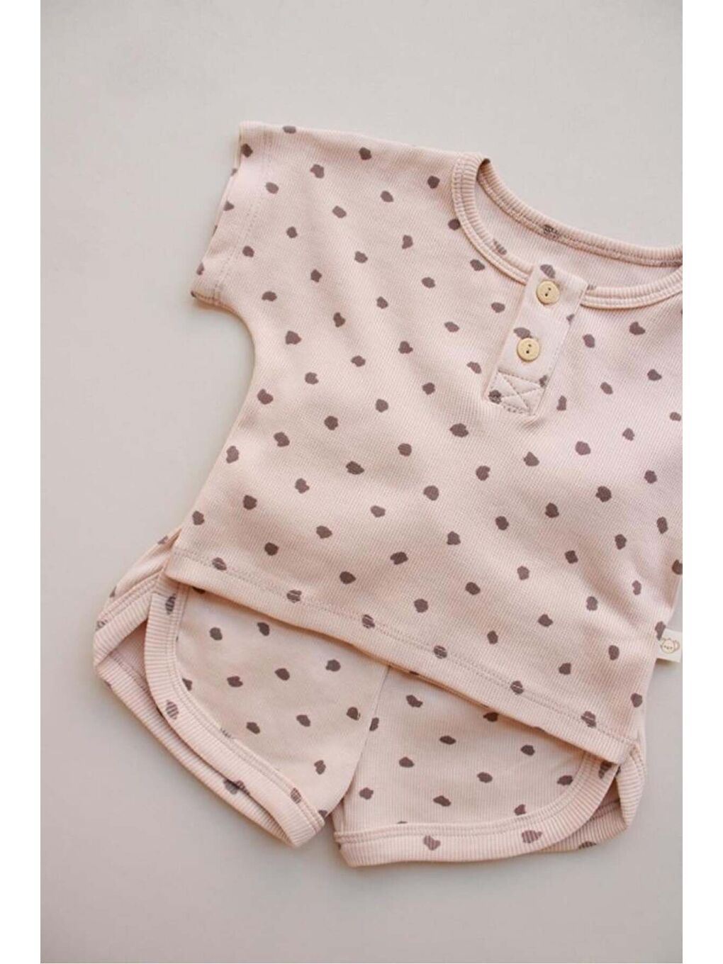 Bej Taş Desen Kaşkorse Alt Üst Takım-5